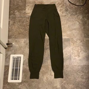 Army green lululemon align joggers